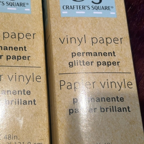 Crafters square Pink Glitter Vinyl Paper - Picture 4 of 4
